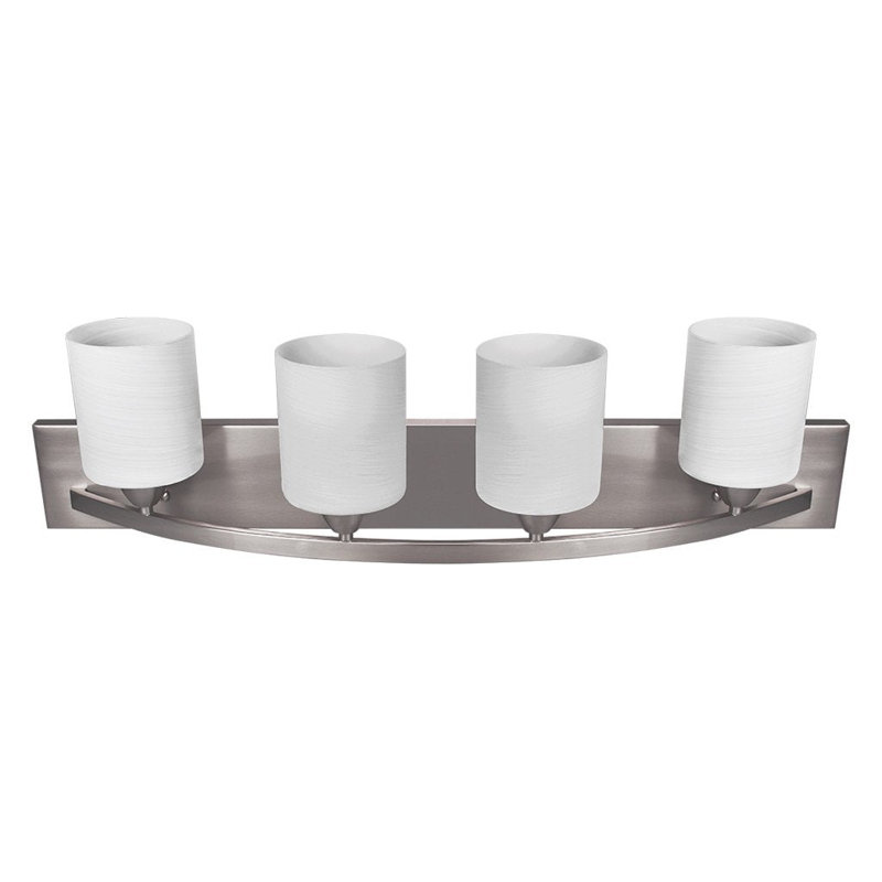 4 - Light Dimmable Vanity Light, Brushed Nickel
