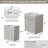 30" W X 22" D Freestanding Honeycomb Aluminum Laundry Sink Cabinet Drop-in Solid Surface Utility Sink-138646439