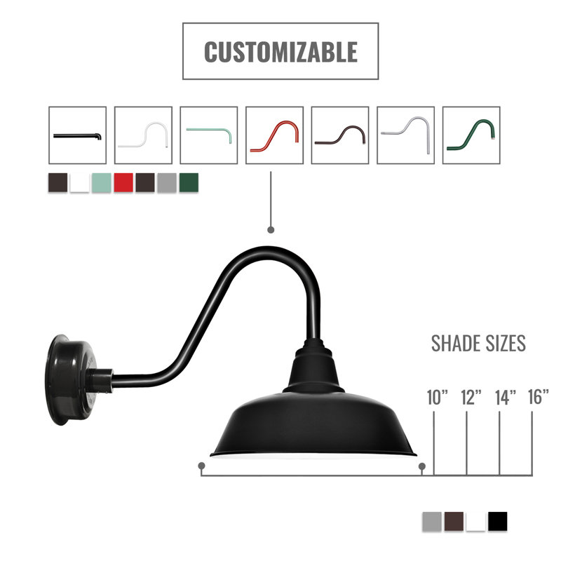 Vandervliet Wall Light, Black, 26.125" H x 27" W x 14.25" D