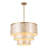 22" 5-Light Tiered Capiz Shell Drum Chandelier-6326717-6326716