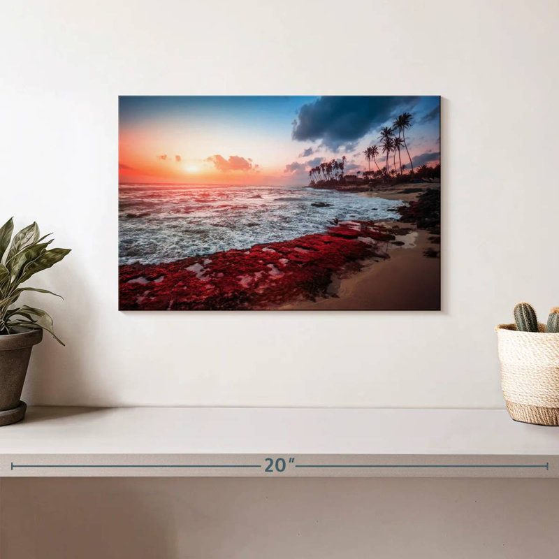 Gillard Red Sea Beach Sunset, 8" H x 12" W