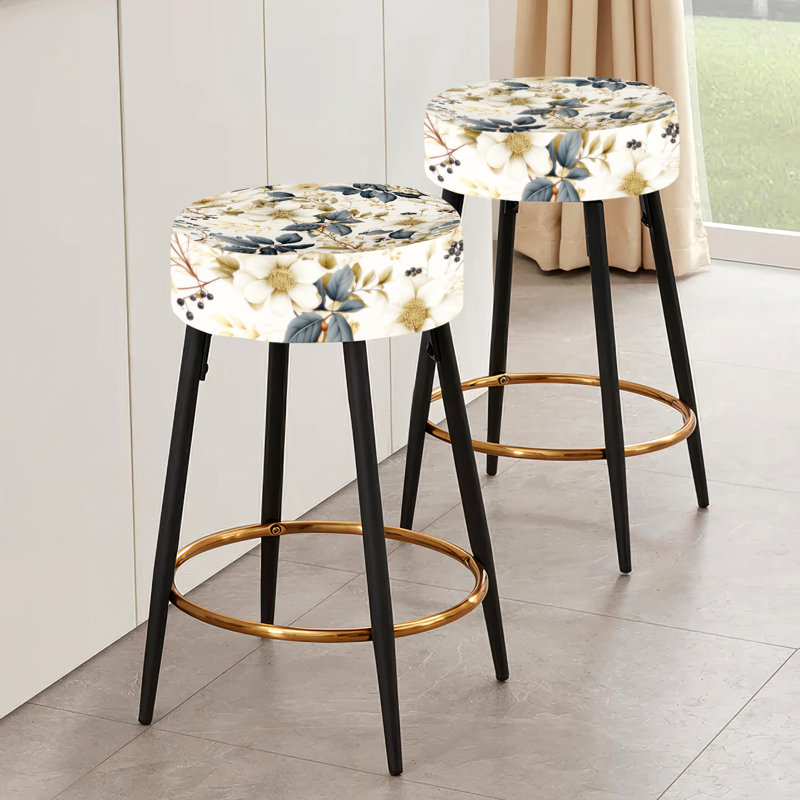 Ensemble de 2 tabourets de bar Vintage Flora