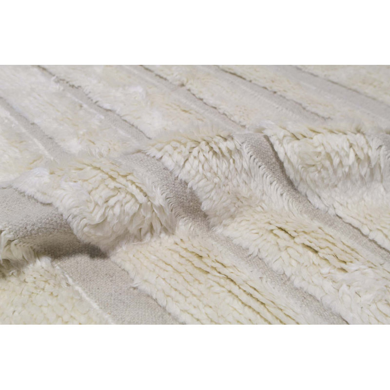 Wool Striped Area Rug, Rectangle 8' x 10'