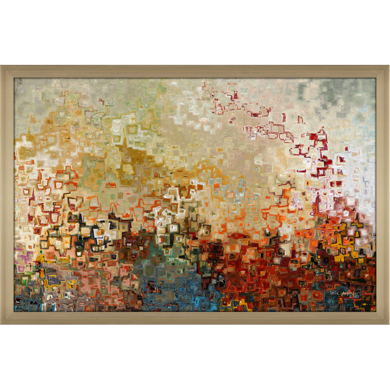 " Wherever You Go. Joshua 1:9 " by Mark Lawrence, 21.5" H x 27.5" W x 0.75" D, Champagne Framed