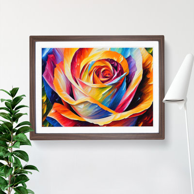 XH1022-7563X Rose Flower Vol.5 Abstract - Single Picture Frame Painting