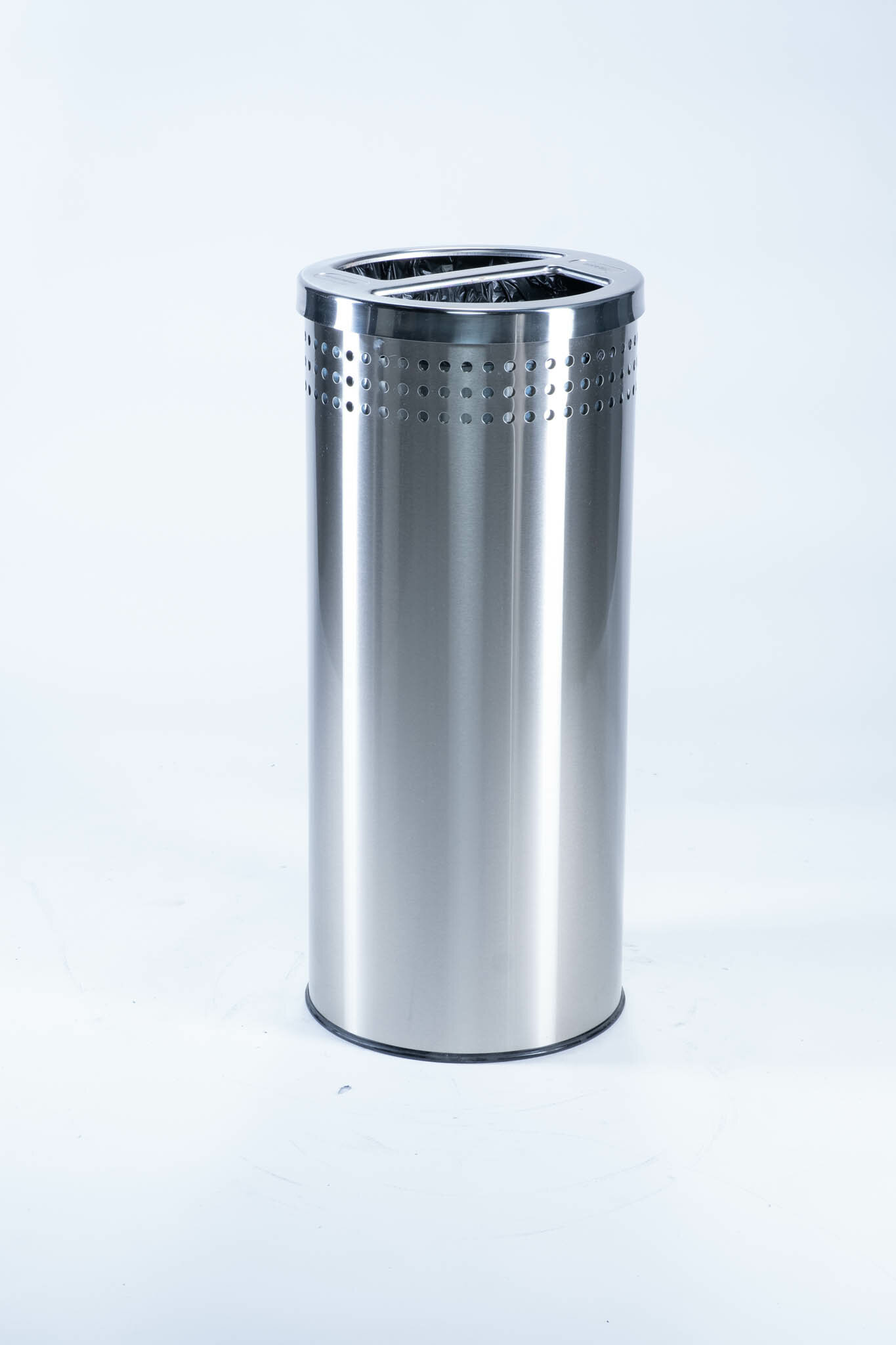 The Venue Series Recycling Bin, Stainless Steel, 33 Gallon