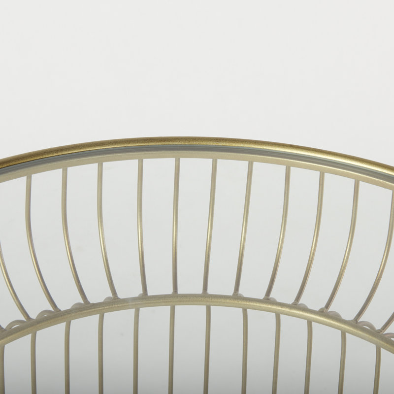 Ensemble de deux tables de bout cylindriques en verre trempé transparent et doré, Doré