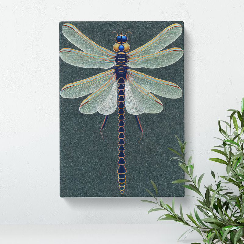 Legendary Dragonfly - Wrapped Canvas, 50cm H x 35cm W x 3cm D