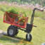 Chariot de brouette utilitaire électrique 48V28AH capacité de 500W 500Lb de transport de matériel 1000Lbs de remorquage
