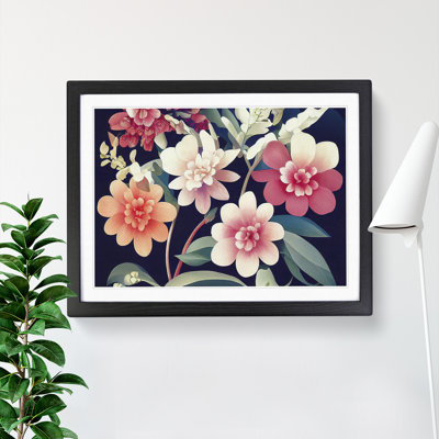 Illuminated Flowers - Single Picture Frame Print