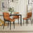 Modern Minimalist PU Leather Chair With Metal Legs (Set Of 2)-718813189