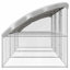  Dog Kennel With Storage Silver Galvanised Steel Outdoor Housing Shelter