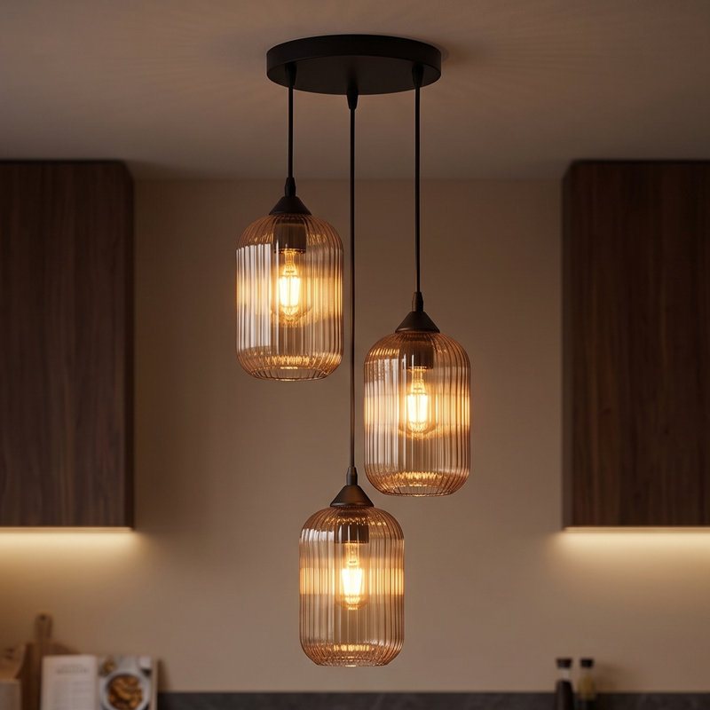 3 - Light Matte Black Pendant