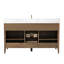 Ensemble de meuble-lavabo autoportant avec lavabo en marbre 60 po Lavallon-105275185-105275183