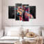 «Highland Cow» par Jude A, ensemble de 4 abstraits sur toile-93024395