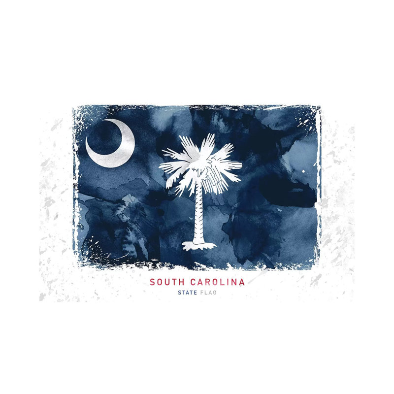 South Carolina - Print on Canvas, 66.04cm H x 101.6cm W x 3.81cm D, Wrapped Canvas