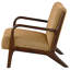 Chaise d'appoint rembourrée