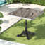 Tables de patio robustes, marbre fritté 31,5 po, salle à manger moderne