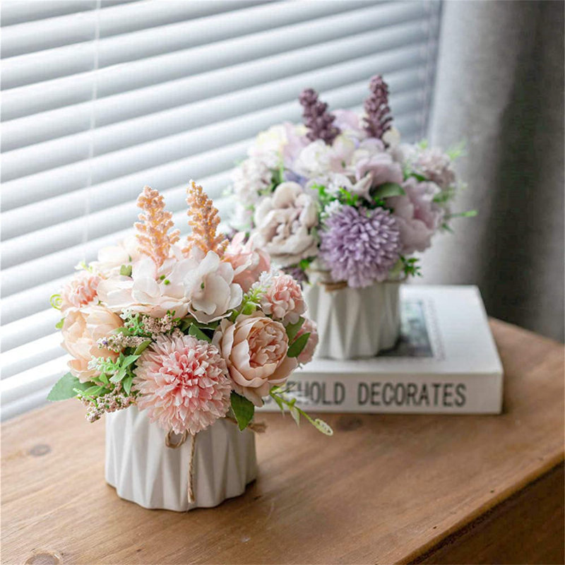 Peony Arrangement in Pot, Pink