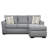 84" Wide Cotton Reversible Sofa & Chaise-1867996619