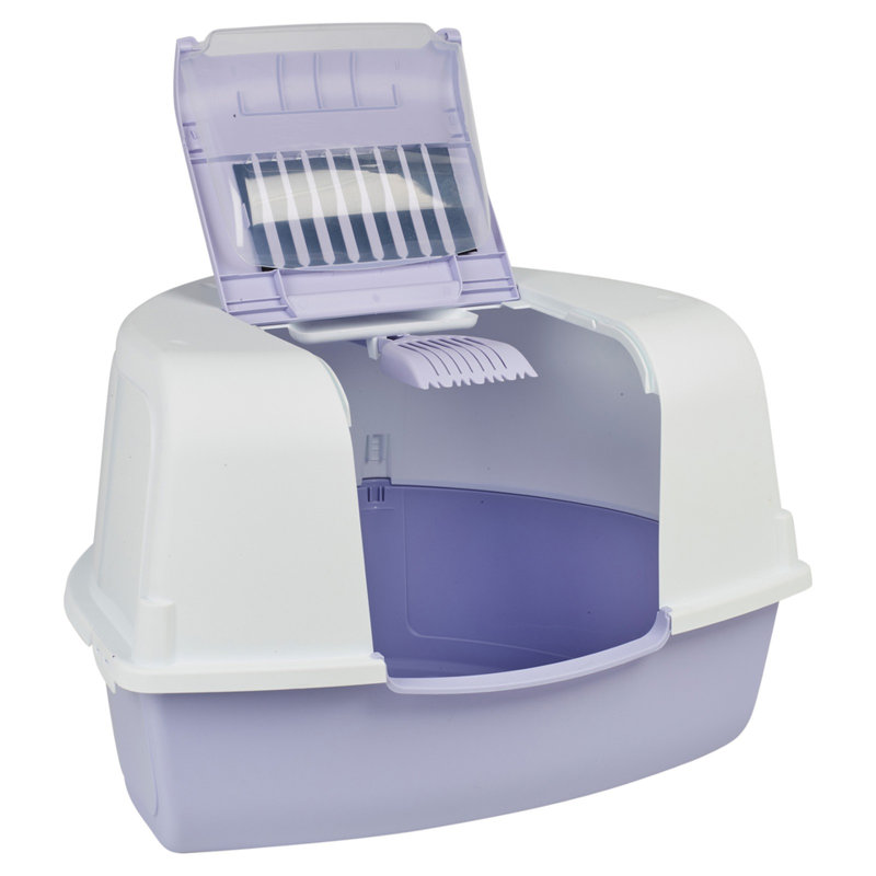 Plastic Litter Box, Lilac