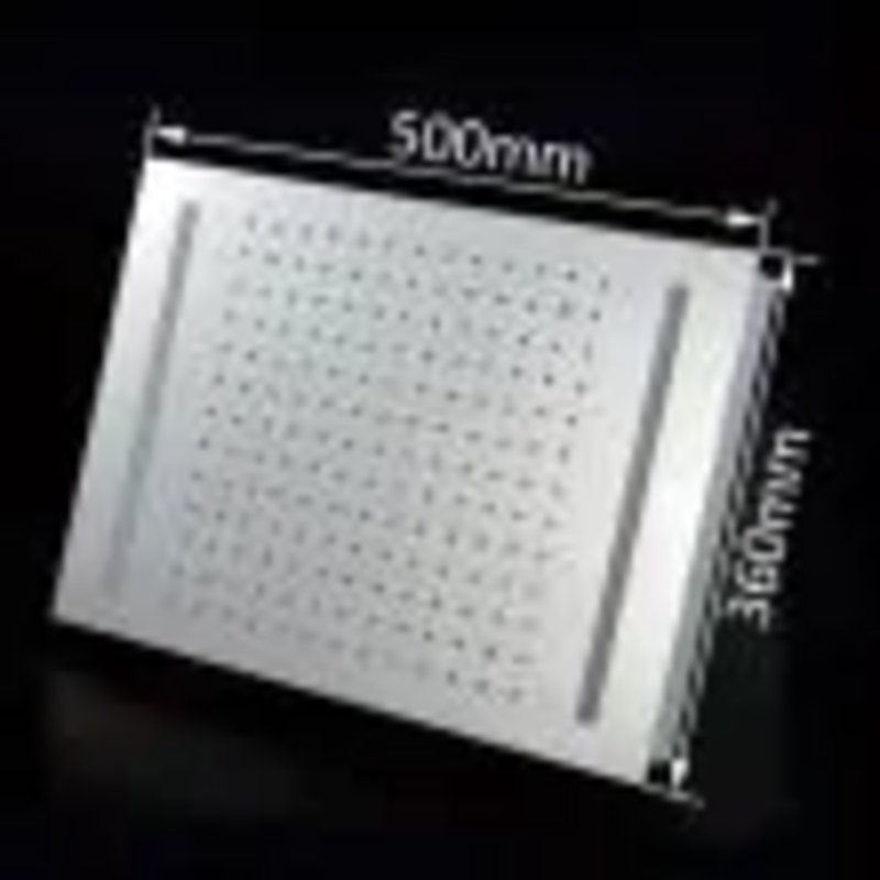 Tête de douche à pluie et cascade avec lumières DEL 20 po x 14 po Juno - finition nickel brossé