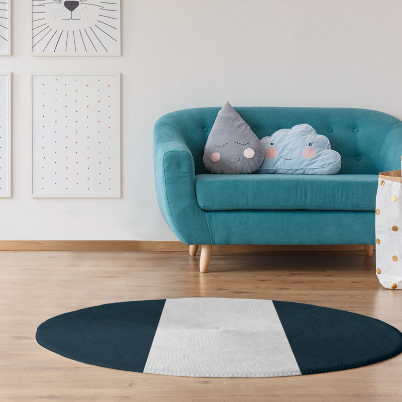 Chenille Indoor Rug, Round 5'