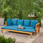 Lit de jour extensible Rustic Long Beach, bois, tissus d'ameublement en bois, matériaux de construction