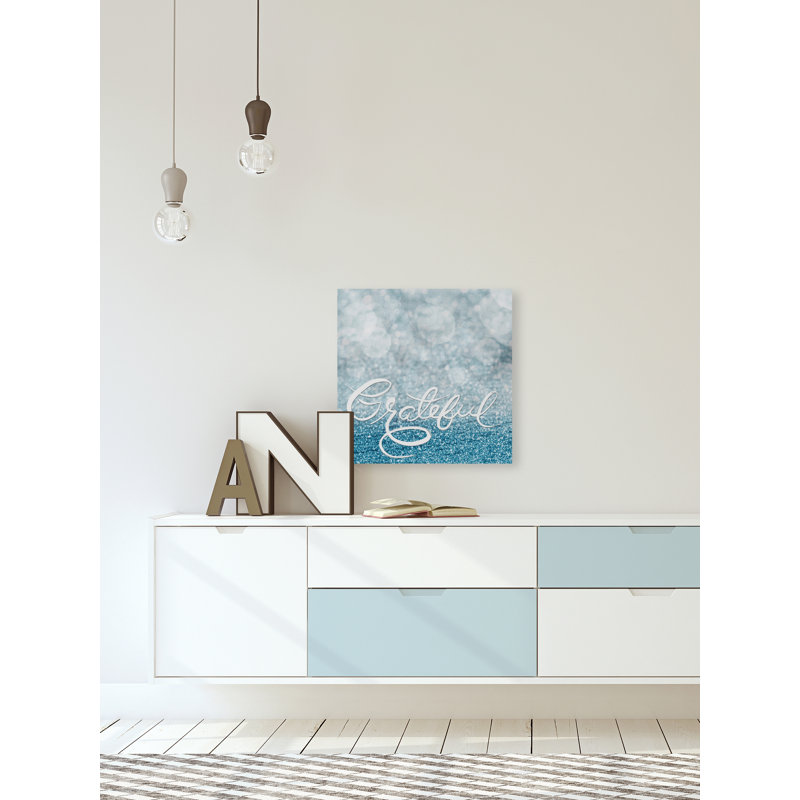 Reproduction d’art textuel sur toile, "Grateful IV" par Marmont Hill, H 24 po x l 24 po x P 1,5 po