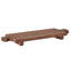 Normandy Wood Riser Footed Tray, Large