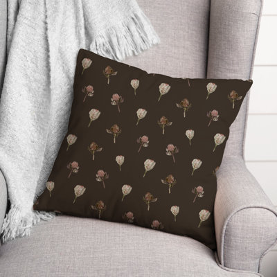 Floral Reversible Throw Pillow