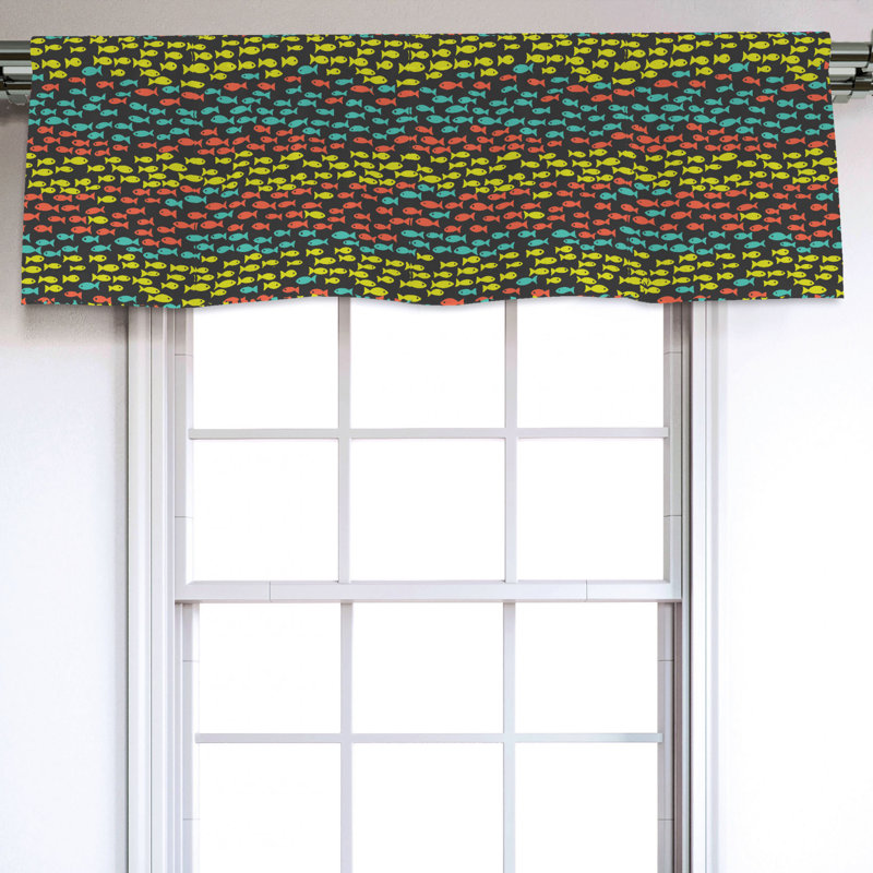 Sateen Ruffled Window Valance