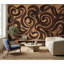 Murale abstraite moderne à motif de tourbillons abstraits-707378956-707378957