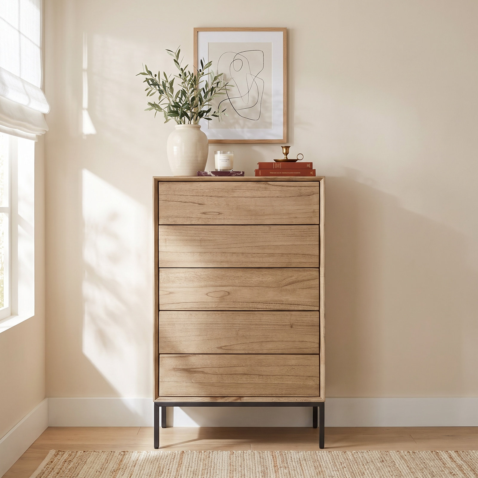 Josie 57" Acacia Dresser, Drifted Sand, 3