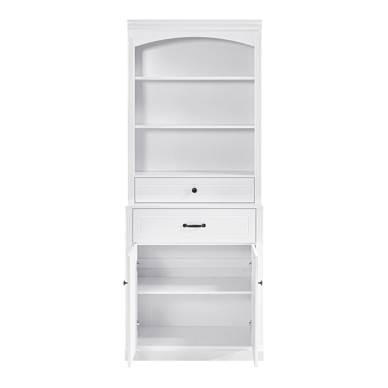 Armoire de rangement blanche avec deux portes