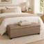 Banc ottoman de rangement capitonné en similicuir de 42 pouces pour salon-1542464025-1542464031