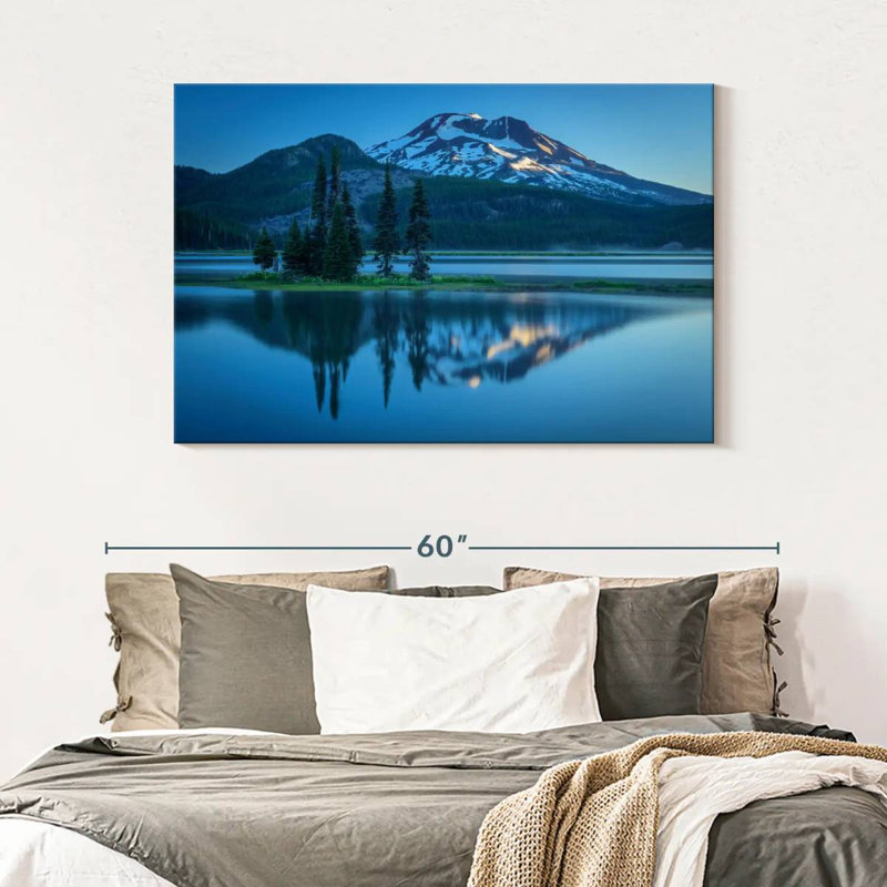 Volcan Alvord Sparks Lake South Sister, H 32 po x l 48 po