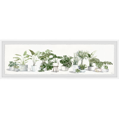 «Lush Greenery», reproduction encadrée