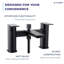 VeeBath Lunar Soft Square Bath Shower Mixer Tap with Kit-15300219
