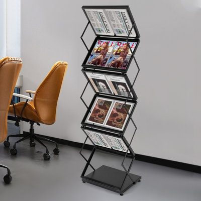 Flavel Carbon Steel Free Standing Magazine Rack