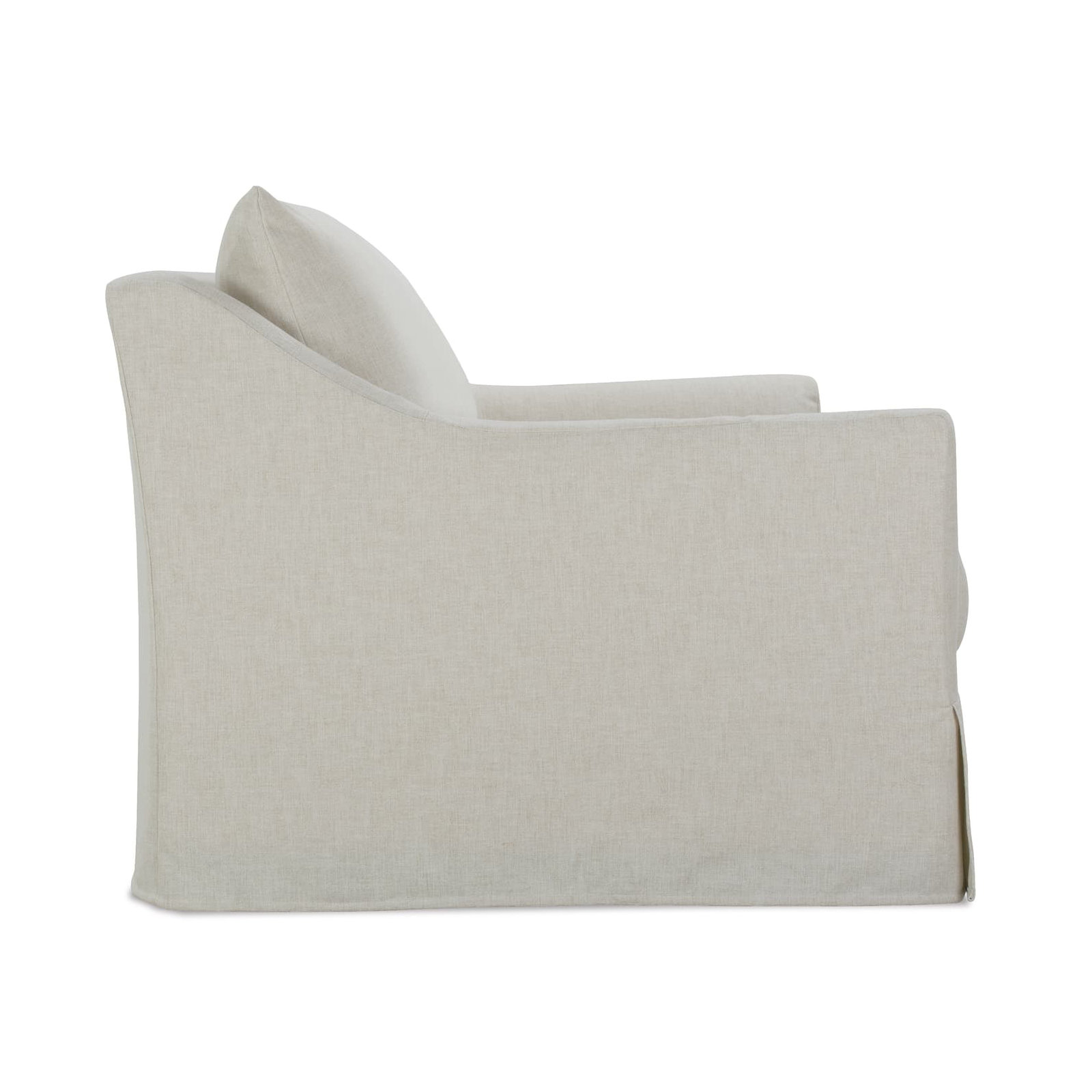 Stavro Slip Sofa, 35"H x 85"W x 41"D, Cream