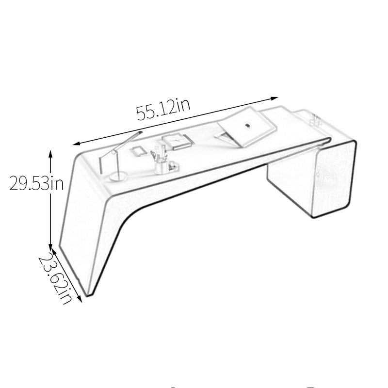 Hamswell, Kaki, H 29,53 po x l 55,12 po x P 23,62 po