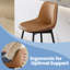 Borna Synthetic Leather Counter Height Bar Stools with Back-825573023-825361133