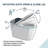 Elongated Tankless Smart Toilet with Built-In Bidet, Black LED Display and Foot Sensor Flush