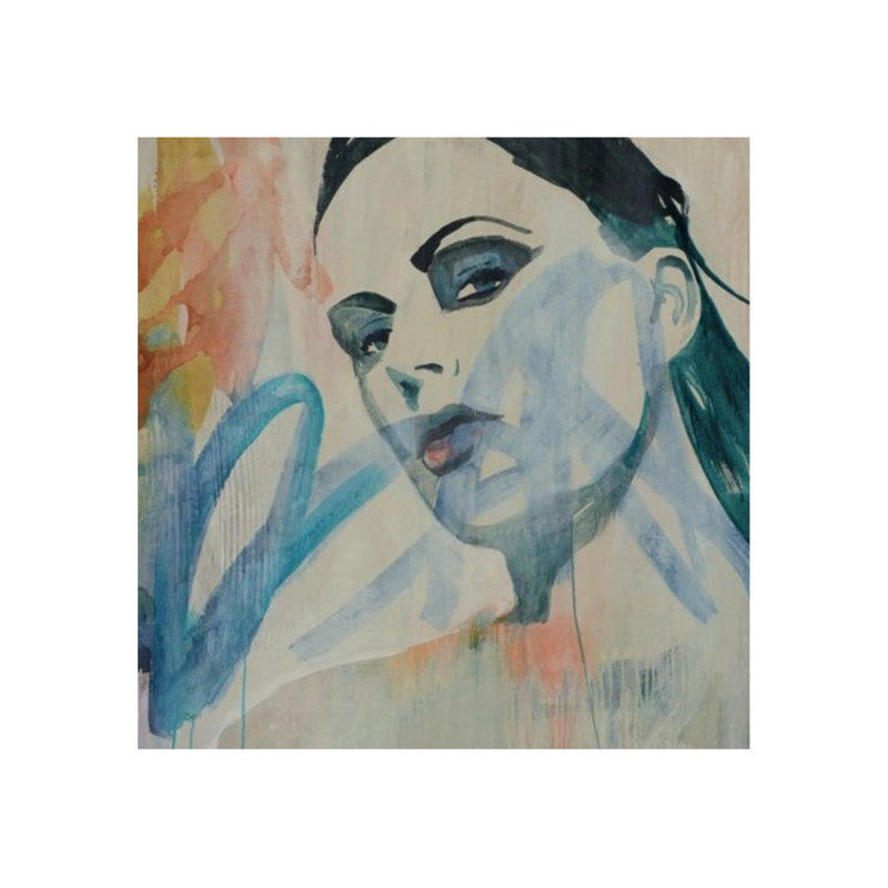 Graffiti Girl Print, 40" H x 40" W, Outdoor