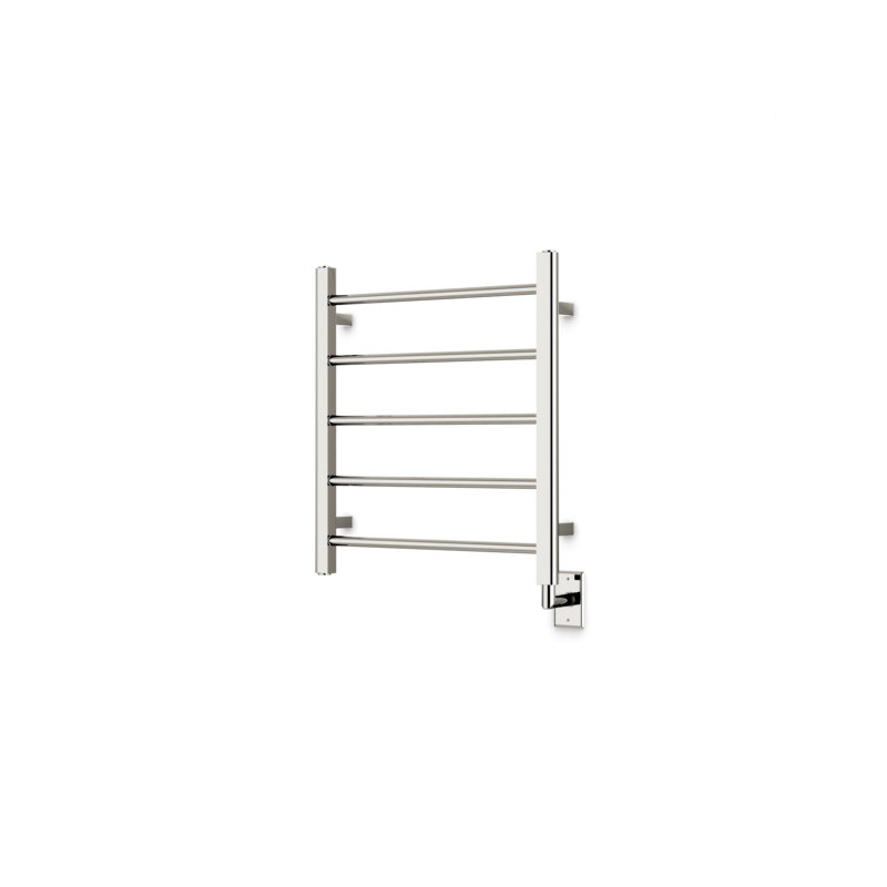 Ryton Wall Mount Electric Towel Warmer, 26" H x 24" W x 5.19" D, Polished Nickel