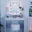 Lacey-Jade Dressing Table with Mirror