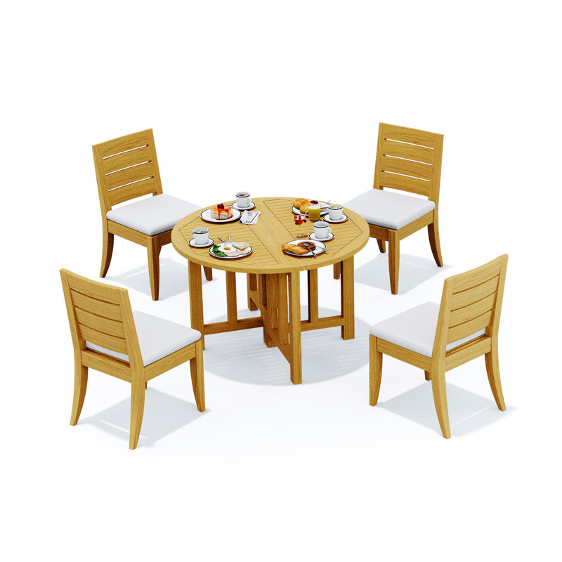 Atnas Outdoor 5 - Piece Teak Dining Set