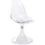 Set of 2 Dining Chairs CLARKSVILLE Transparent