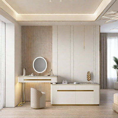 Table de commode rétractable de luxe Modern Light